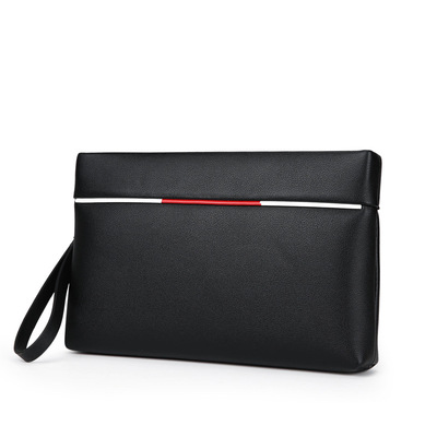 袋鼠手包男大容量商务信封包潮流时尚休闲男士手拿包软皮手抓包|ms