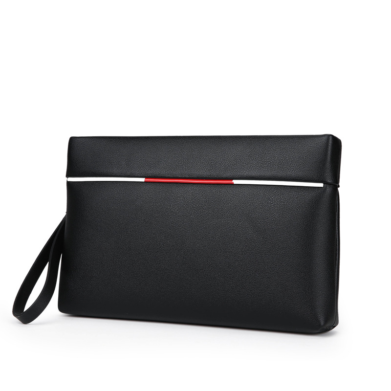 袋鼠手包男大容量商务信封包潮流时尚休闲男士手拿包软皮手抓包|ms