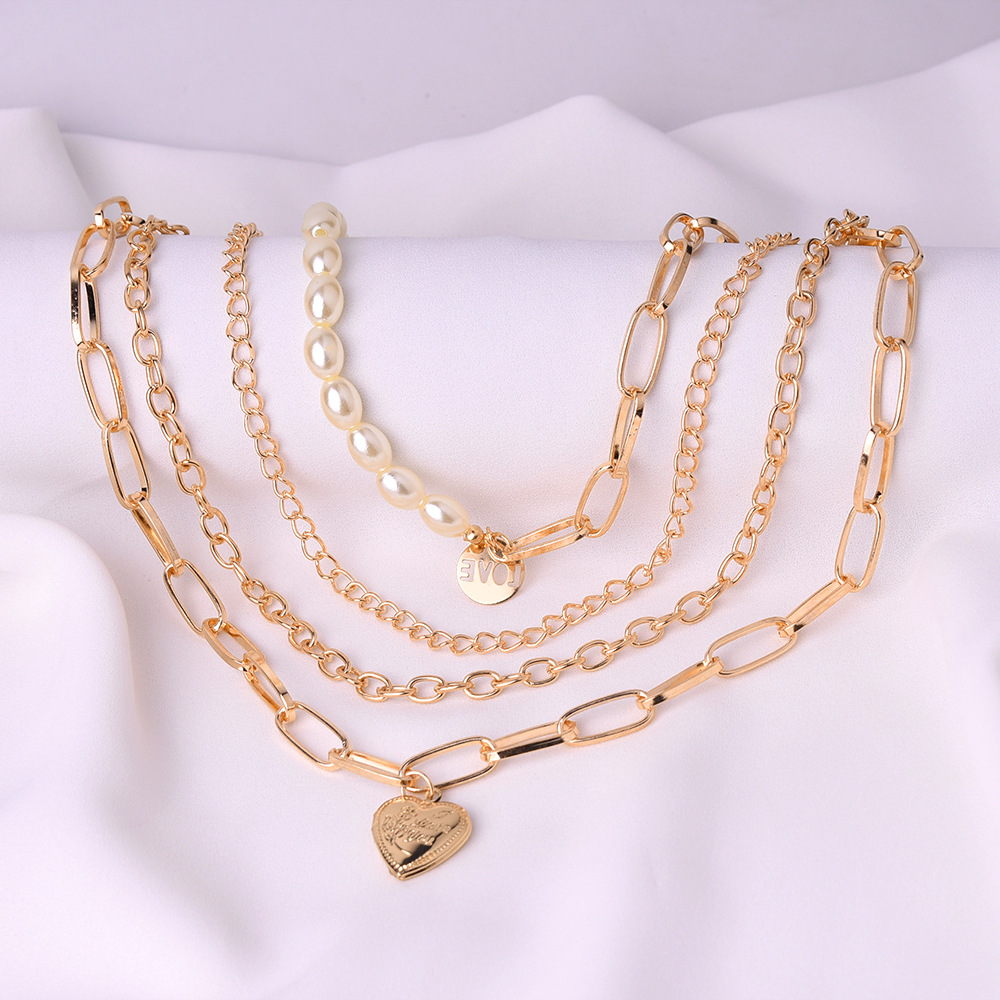 Alloy Chain Material 1 Piece Quantity Exaggerated Classic Style Pearl Alloy Wholesale