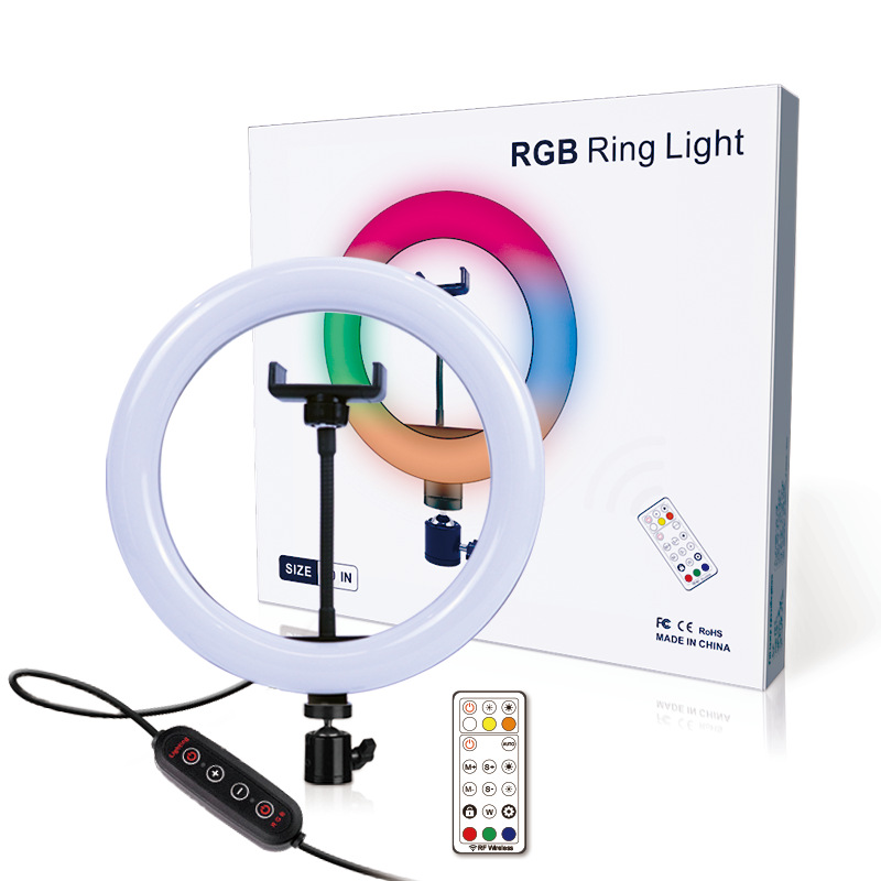 Weidelu live RGB fill light 10 inch ring...