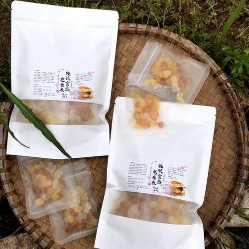 Supply of peach resin source manufacturers for e-commerce peach resin collagen combination small package snow bird soap corner rice peach resin combination set