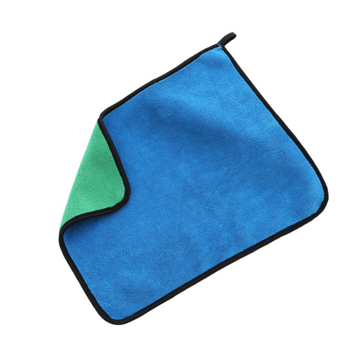 Thickened water-absorbent microfiber car towel 30*40CM car wash towel double layer composite thickening can be used for logo