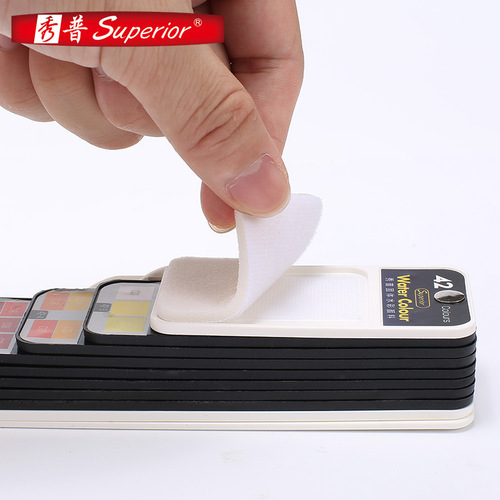 Showu foldable transparent fan-shaped solid watercolor pigment 18 colors 25 colors 33 colors 42 colors solid gouache set batch