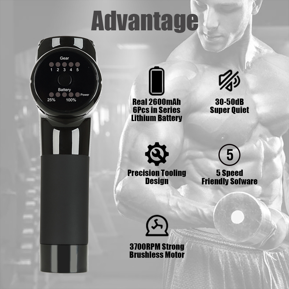 筋膜枪肌肉放松器按摩枪跨境电动按摩仪器理疗仪深圳源头工厂