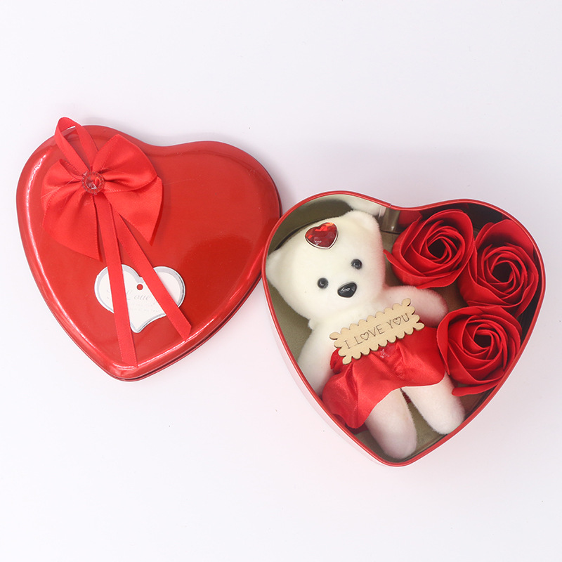 La Saint-valentin Romantique Animal Savon Fleur Mariage Date Une Rose display picture 2