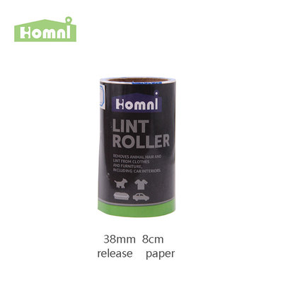 HOMNI 38mm 8cm日本宠物粘毛器替换芯纸卷30/50张淋膜离型纸工厂