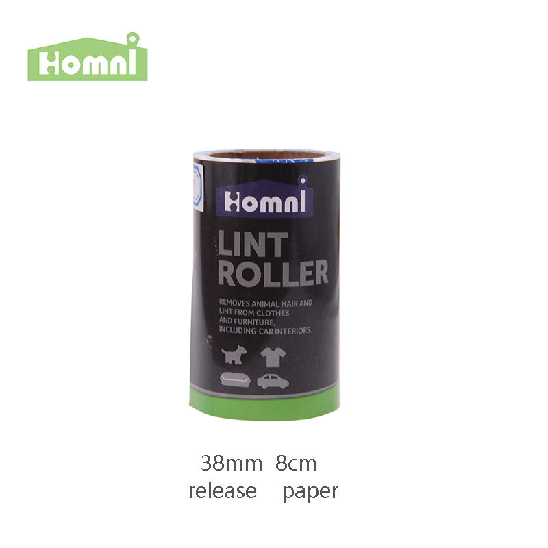 HOMNI 38mm 8cm日本宠物粘毛器替换芯纸卷30/50张淋膜离型纸工厂