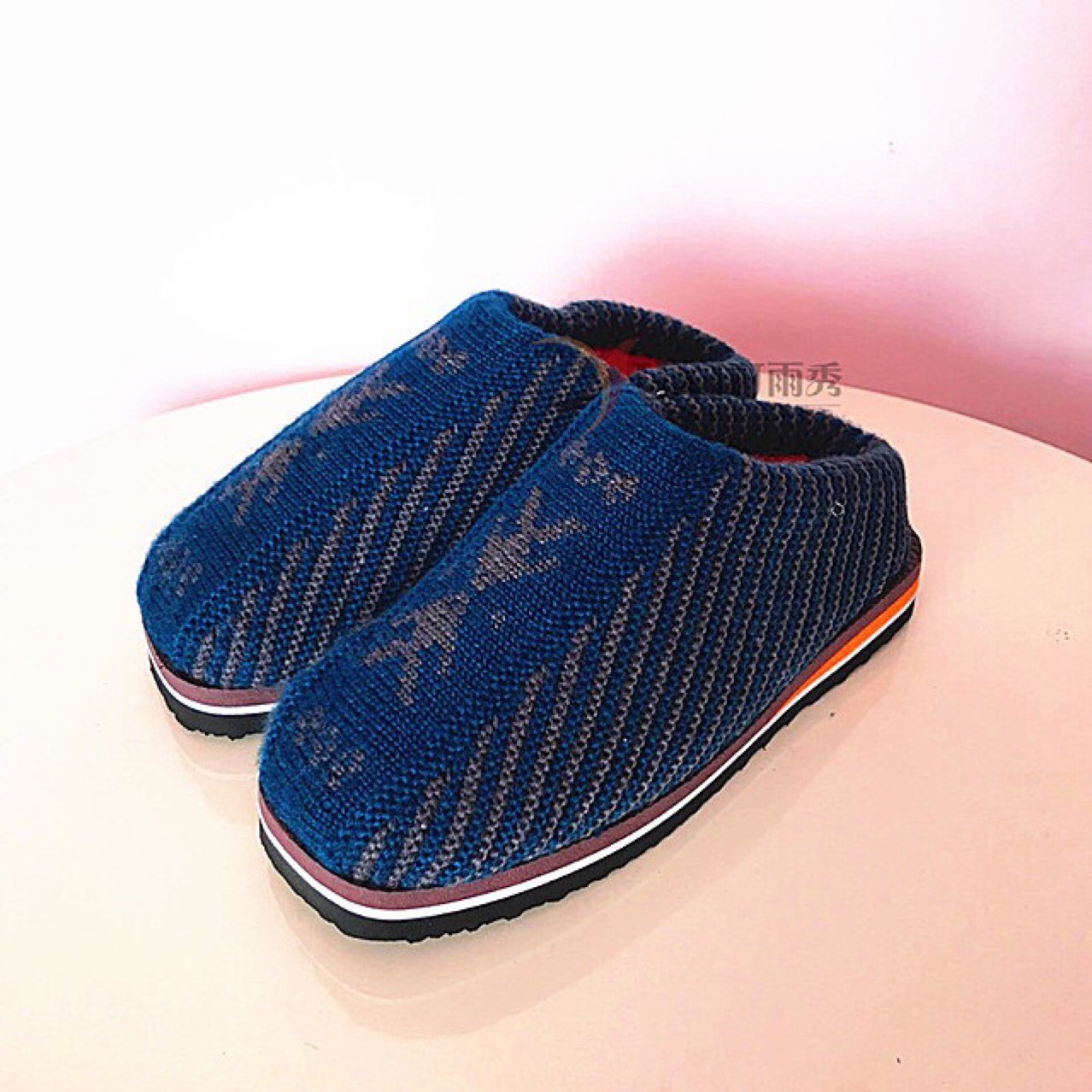 手工毛线拖鞋男女防滑居家保暖冬季拖鞋厂家直销|ms