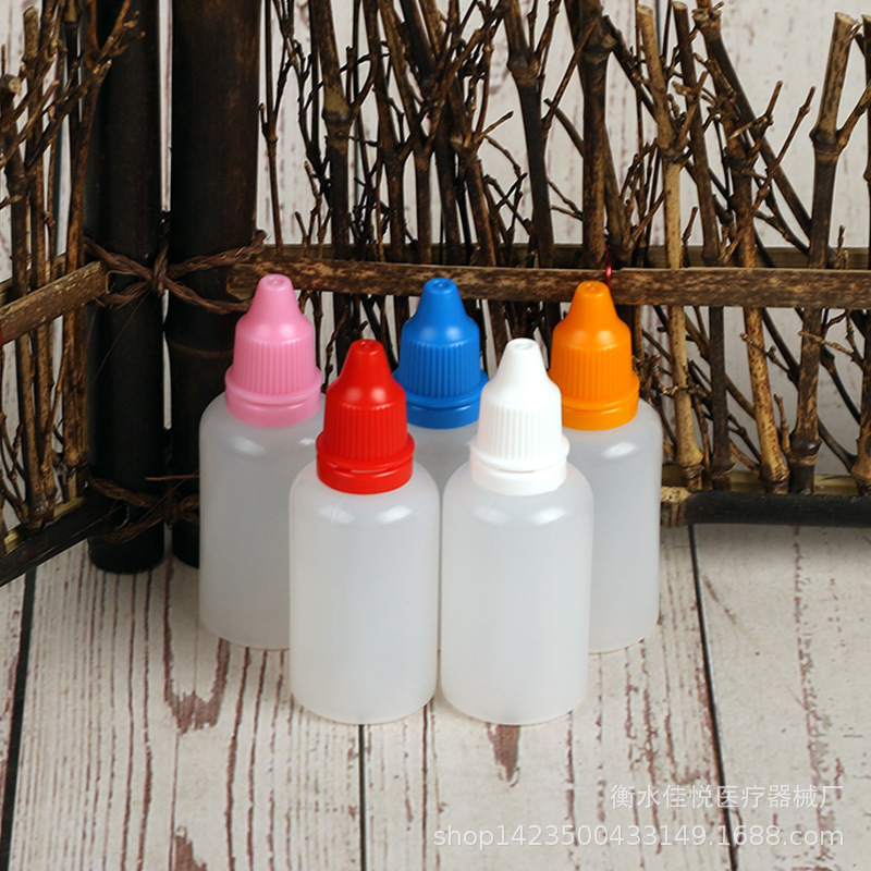 Engrosado 30ml (ML) botella de plástico tinta sub-botella de líquido 30ml botella de agua