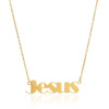 Plant sources 18K Clavicle chain with chain DIY Private english Name Stainless steel Necklace customized Jewelry Batch