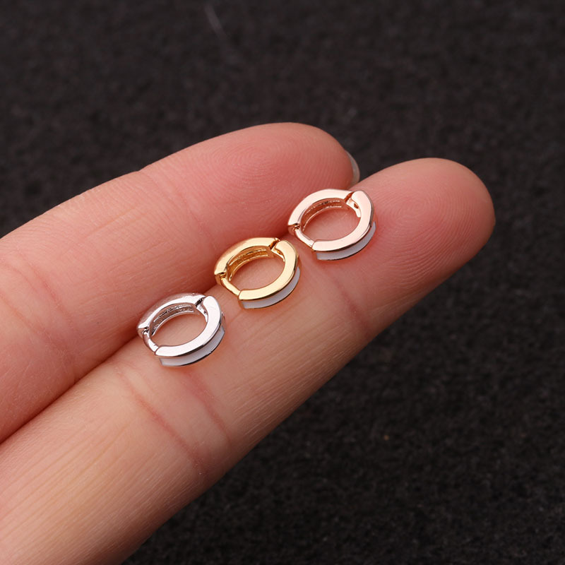 Fashion Mini Earrings Love Heart-shaped Zircon Earrings Wholesale display picture 11