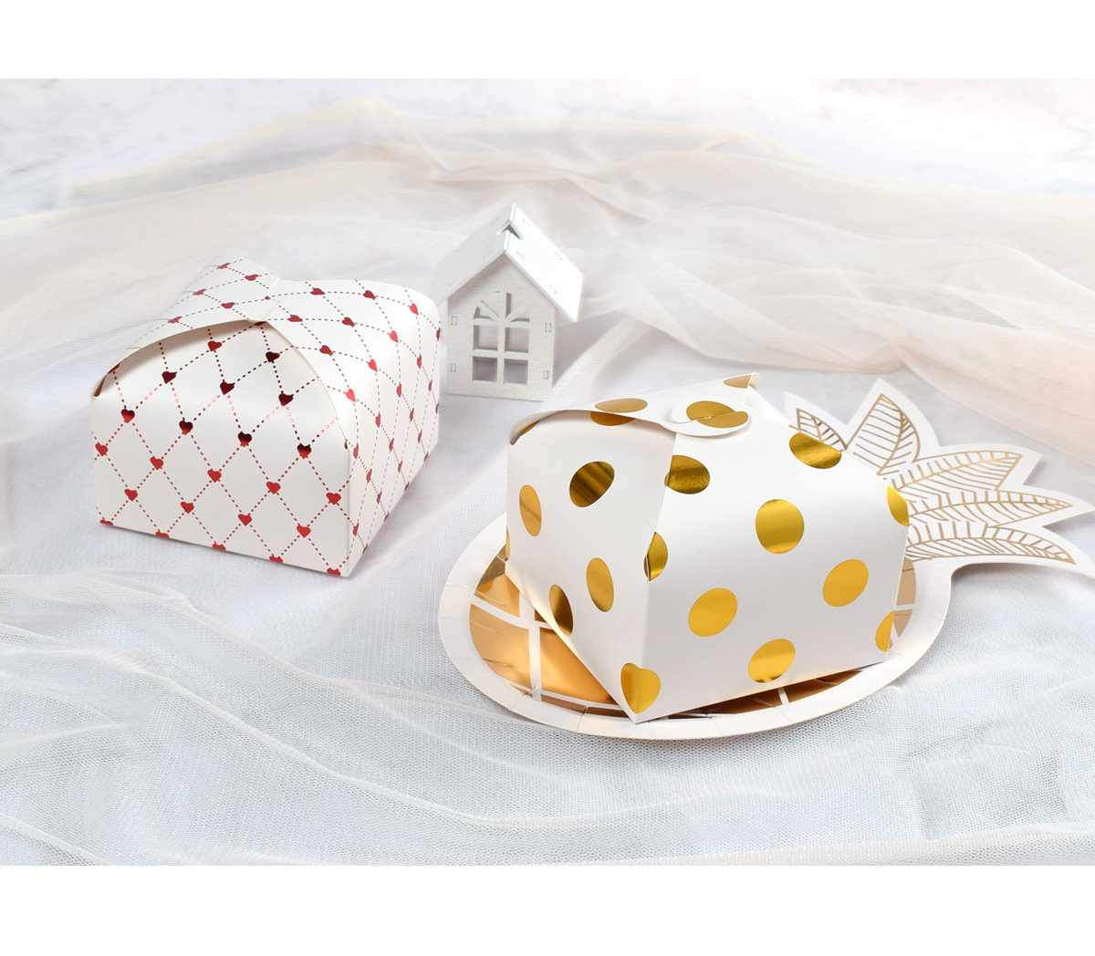 Valentine's Day Polka Dots Heart Shape Paper Wedding Gift Wrapping Supplies display picture 3