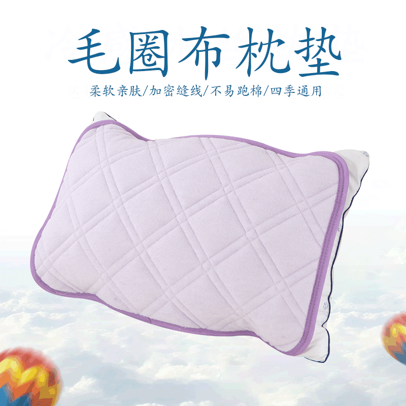 外贸出口  新款纯棉防滑枕垫日式单人四季透气枕巾简约厂家货源|ms