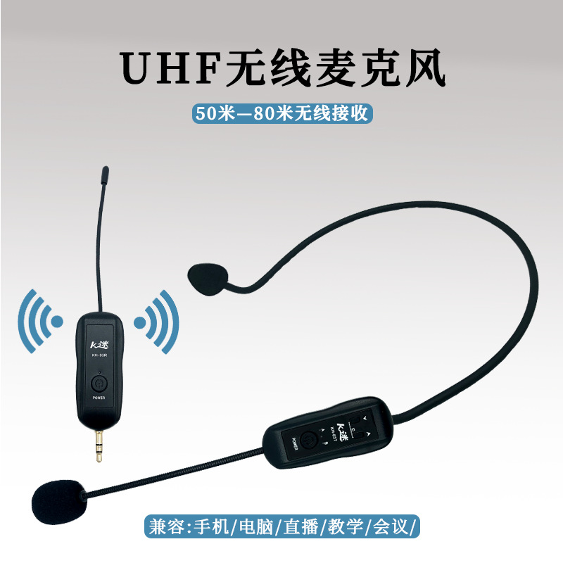 Wireless UHF headset microphone teacher teaching amplifier headset…
