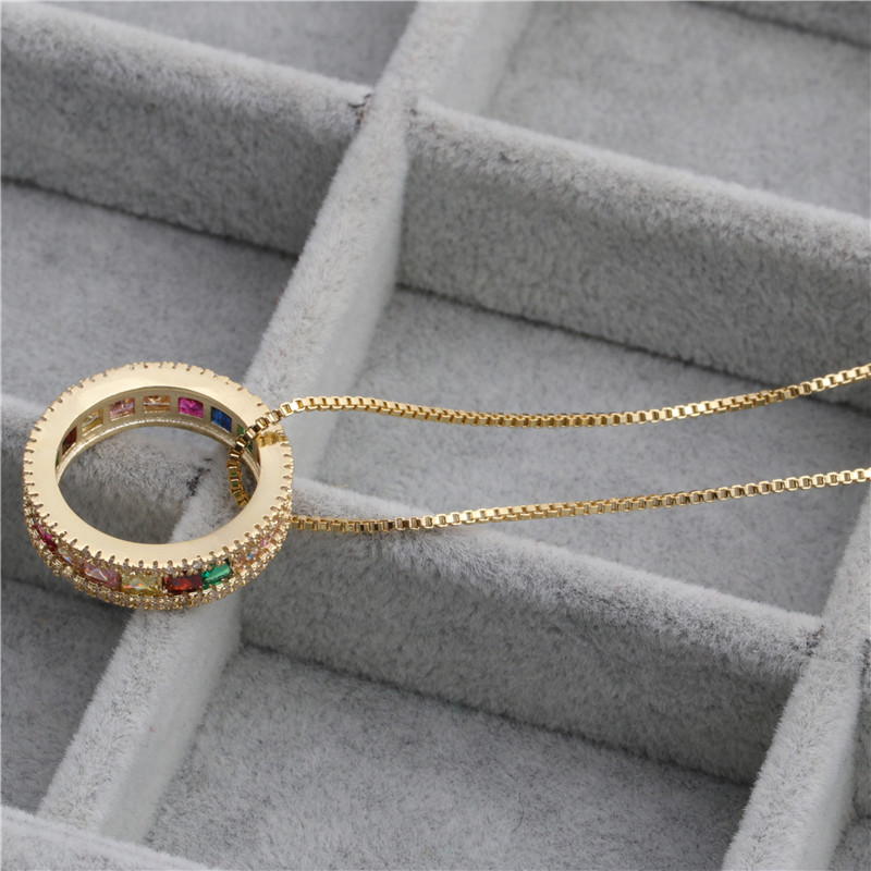 New Hot Sale Micro-set Zircon New Ring Necklace Nihaojewelry Wholesale display picture 7