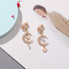 South Korean goods, earrings, long universal ear clips, internet celebrity, no pierced ears