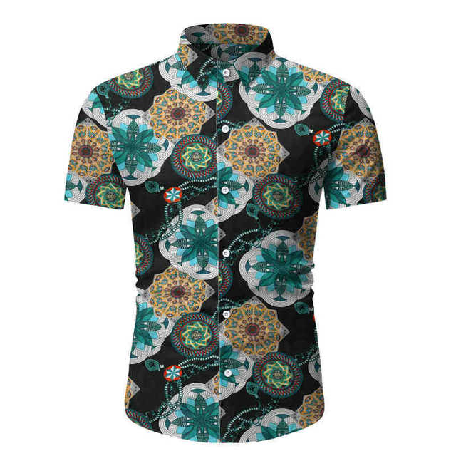 Men’s foreign trade new beach shirt