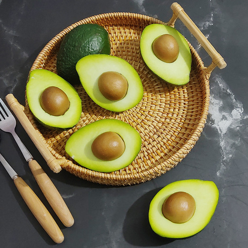 Simulated fruit model PU avocado crocodile cream fruit model room cabinet decoration furnishings toys photo props