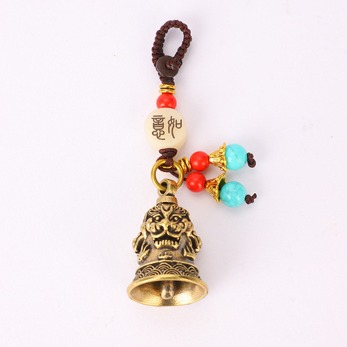 Copper gourd pendant copper ornaments Pixiu gourd ax Wenchang tower brass key chain pendant pendant