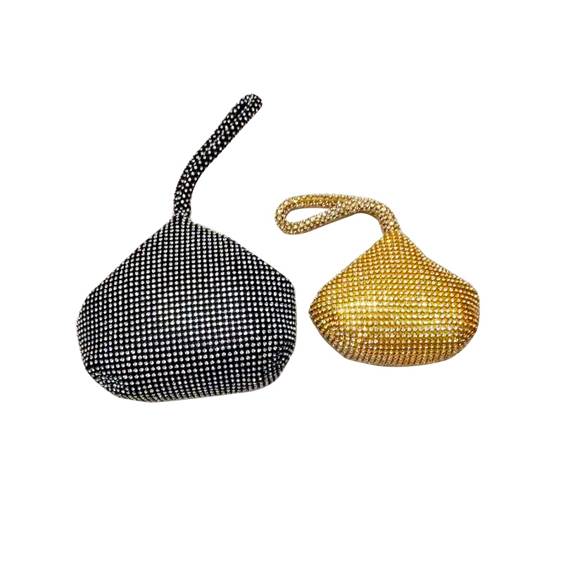 2020 Korean Fashion Women's Bag Diamond Enlarged Triangle Bag Round Dinner Bag Handbag