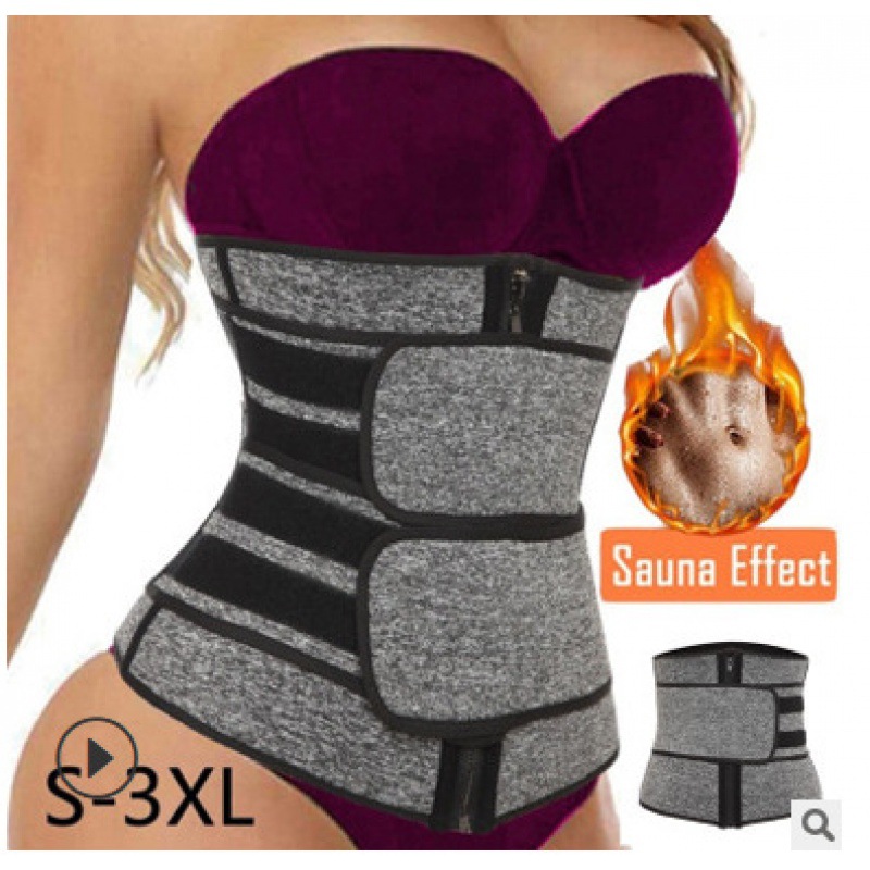 跨境双腰带加强束腰带产后塑形衣瑜伽运动护腰调节收腹带|ms