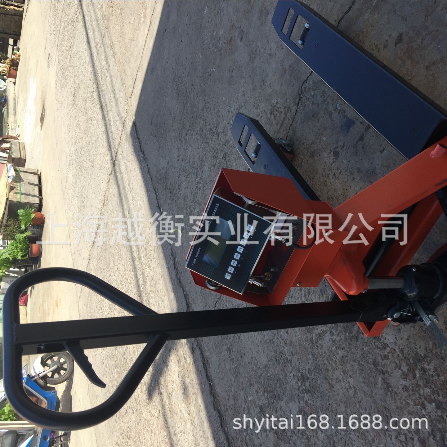 手推叉车秤防爆1吨液压叉车秤，移动电子磅秤