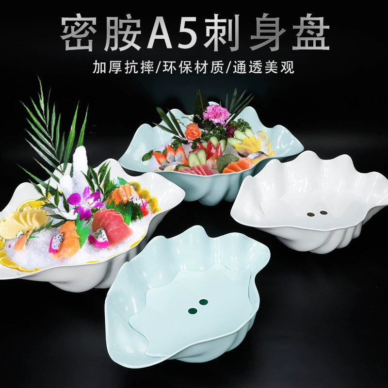 Рыбная ледяная плита японского стиля Cabinet Mineramine A5 Slim Sashimi Platform Pricer Pack Fish Salmon Salmon Falling Pack