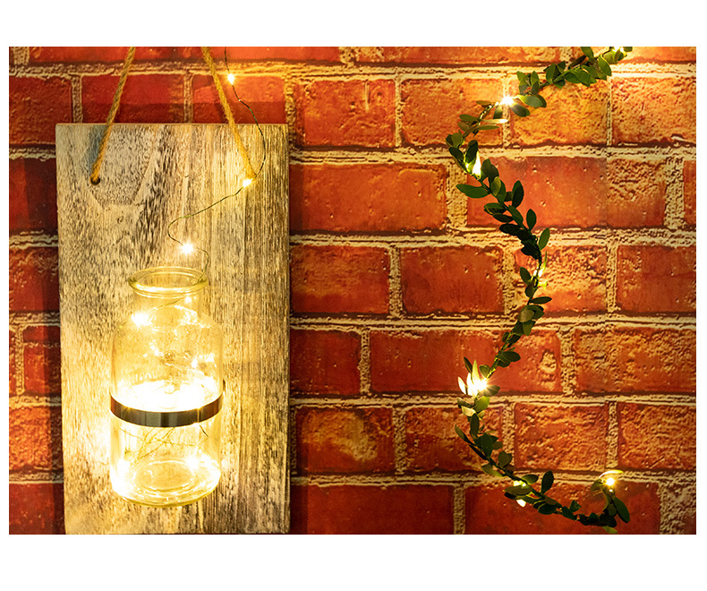 Christmas Casual Leaves Pvc Party String Lights display picture 1