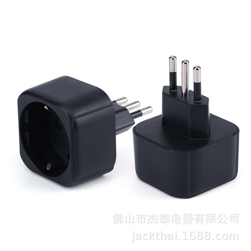 EUROPE TO ITALY,德法韩国转意大利插头,欧洲插座转乌拉圭插头,CE