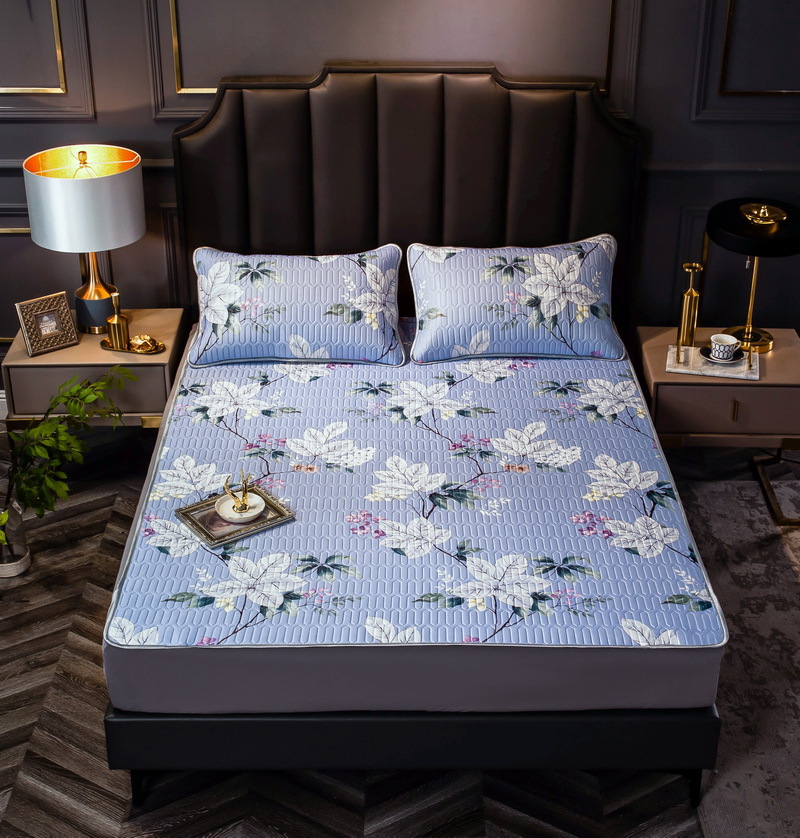 批发冰丝乳胶凉席三件套1.5米1.8m床可水洗折叠单人宿舍凉感软席|ms