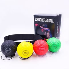 Head-mounted speed ball new nylon strap boxing reaction ball headgear for sanda and boxing training equipment