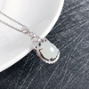 Organic necklace, pendant jade, fashionable accessory, jewelry, silver 925 sample, Korean style, simple and elegant design