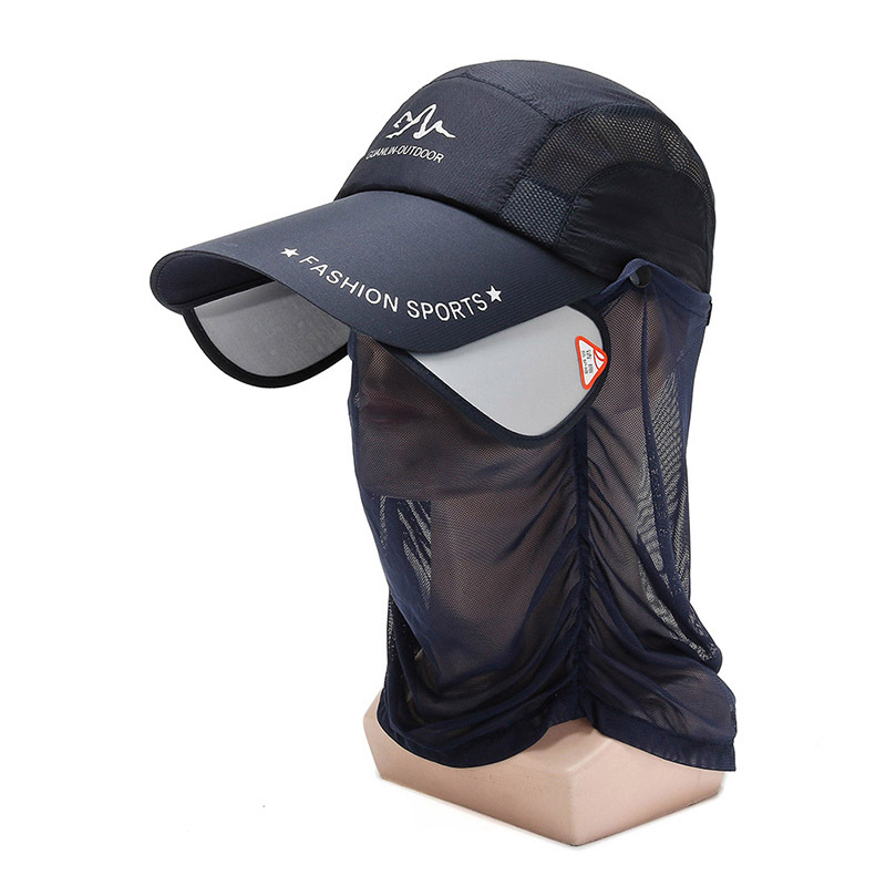 Gorra de pesca antimocquitos para mujer con cubre cuello_voghion.com