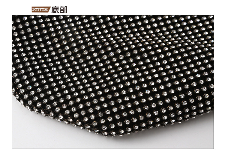 New Handmade Rhinestone Crescent Bag Evening Bag Single-shoulder Messenger Wholesale display picture 6