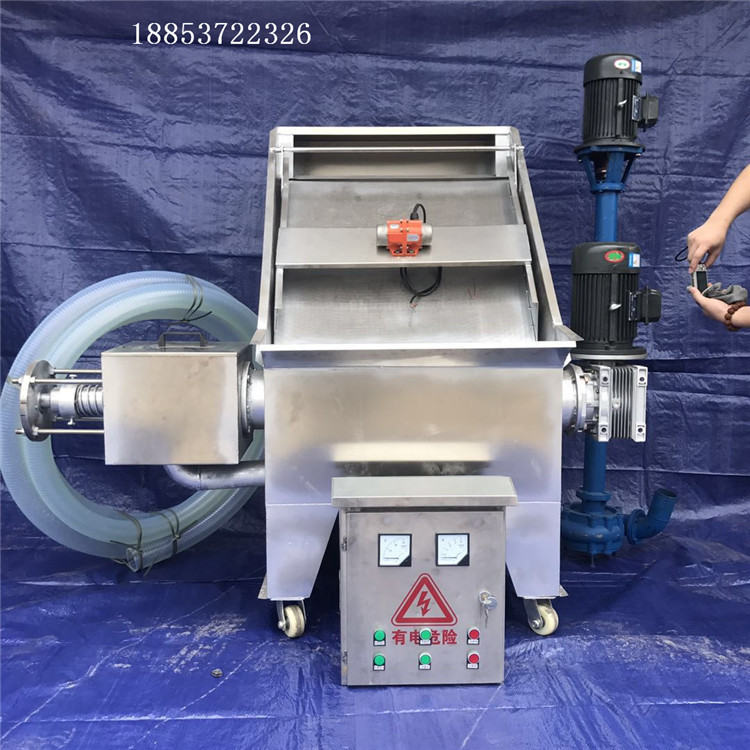 牛粪脱水机多少钱一台 斜筛式猪粪固液分离机价格