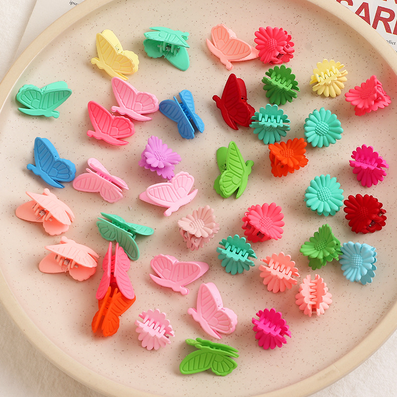 South Korea  Colored Small Flower Hairpin Set display picture 1