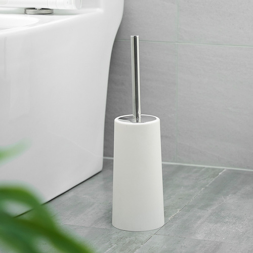 Wholesale custom supply of plastic toilet brush removable stainless steel pole toilet brush set factory direct sales