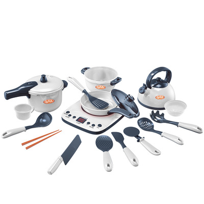 新款廚具仿真高壓鍋玩具發聲電磁爐過家家做飯玩具電水壺碗筷玩具