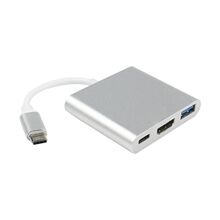 Type-C TO HDMI 转接线 USB3.0 HUB Type-C转HDMI高清线OTG带充电
