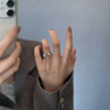 Tide, zirconium, three dimensional fashionable ring, Korean style, on index finger, internet celebrity