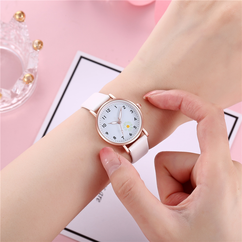 30g Weight Ordinary Glass Mirror Material Imitation Leather Strap Material Watch Classification Pointer Display Type Buckle Buckle Style Round Dial Shape Daily Occasion Quartz Movement Solid Color Pattern Women's Gender Simple Style Style Simple Style Solid Color Buckle Quartz Women's Watches 5