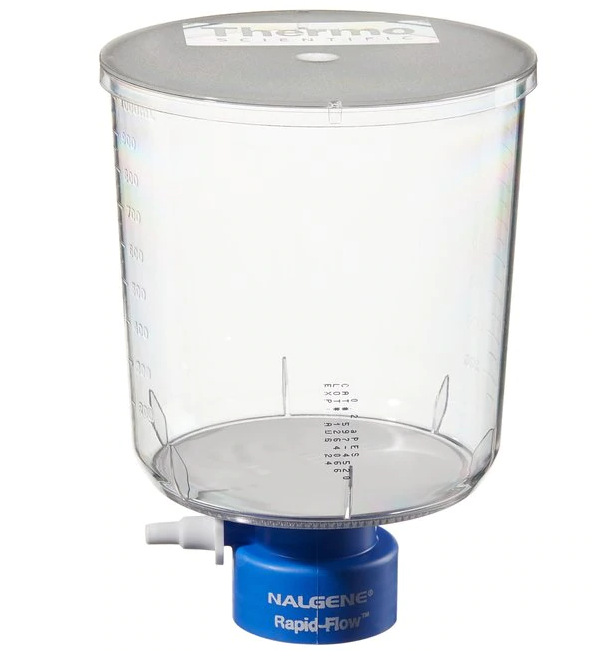 Nalgene耐洁1000ml瓶顶过滤器PES水系滤膜孔径0.2um瓶颈尺寸45mm