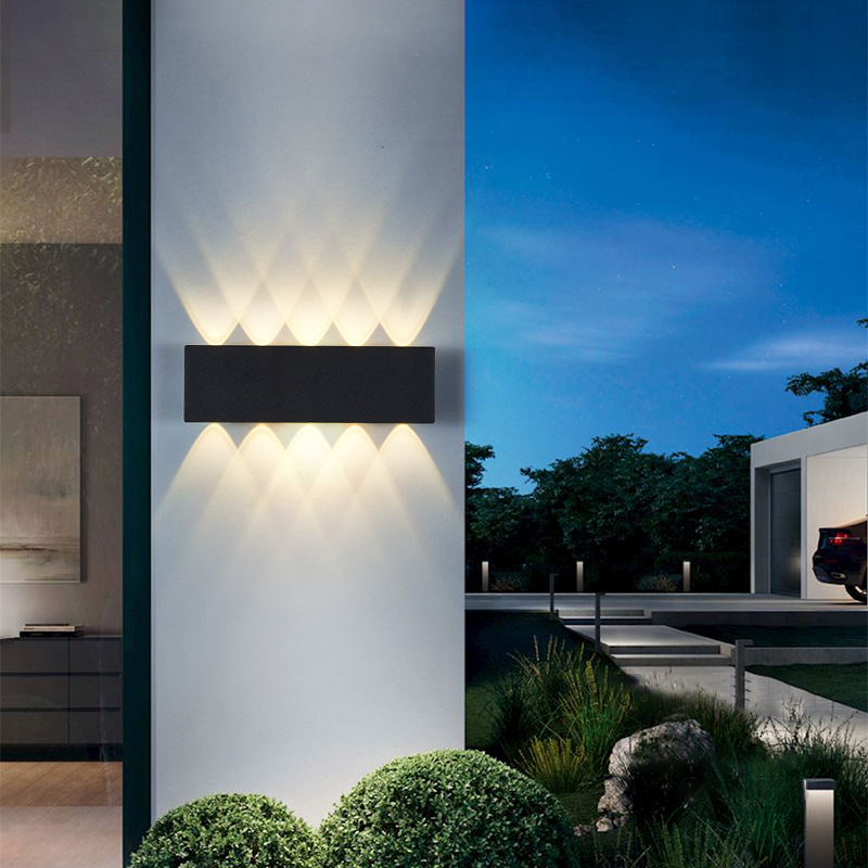 Simple LED wall lamp indoor outdoor courtyard aisle stairs Creative personality living room bedroom bed headlight