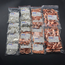 接线铜管  短接小铜管接线端子 中间连接铜连接管 铜丝保护加固