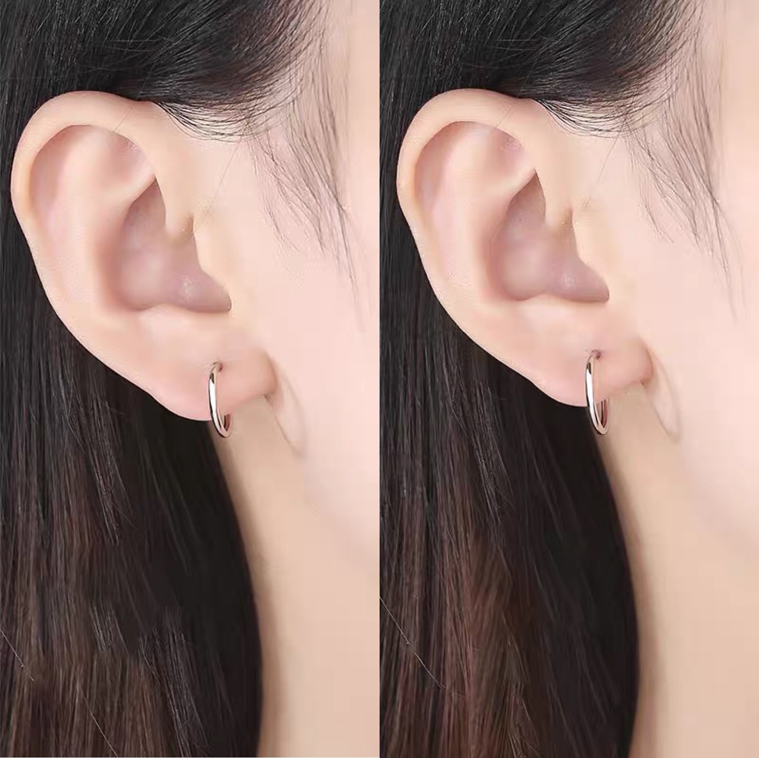 Simple Style Geometric Sterling Silver Earrings 1 Pair display picture 1