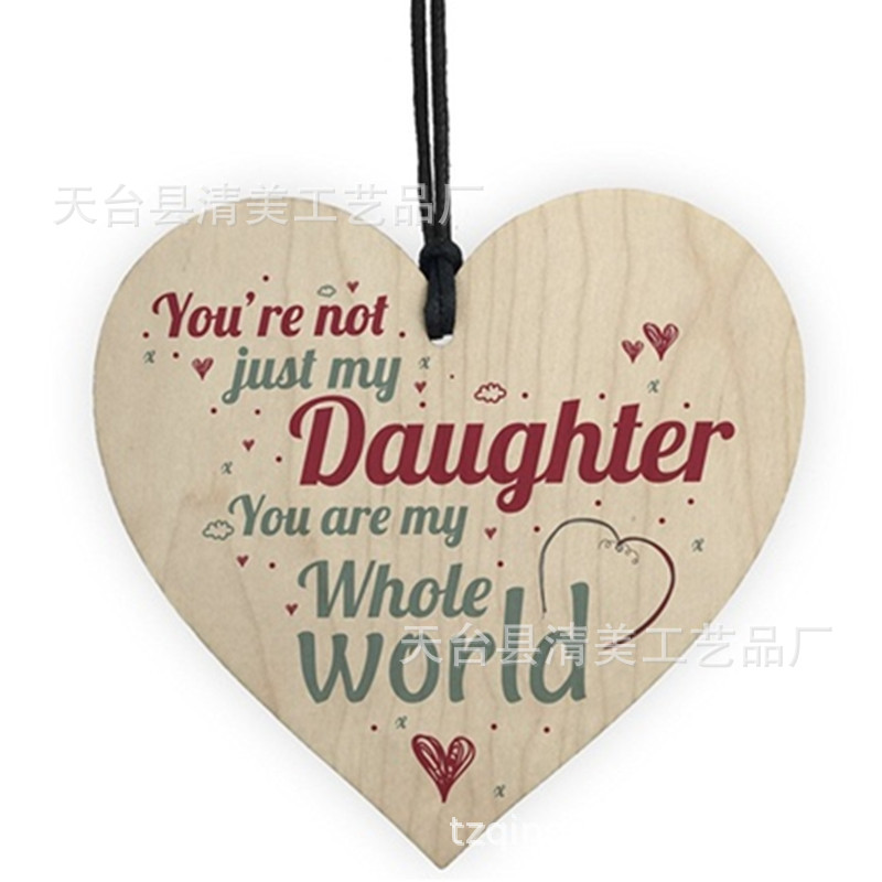40 estilos nuevo 100mm amor madera chip colgante 1 Pack