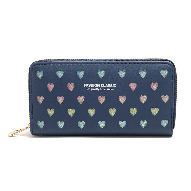 Korean Letter Hollow Heart Wallet display picture 17