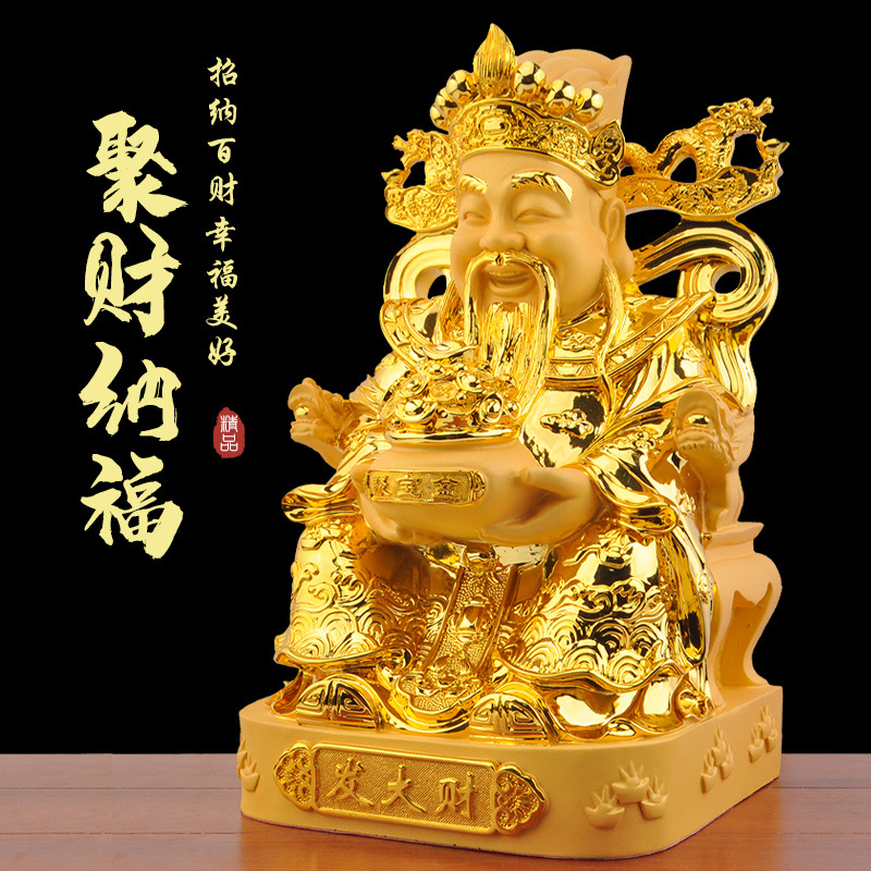 Manufactor Direct selling Shakin Treasurer Buddha statue Home Furnishing a living room Lucky Decoration Worship household resin Arts and Crafts a decoration