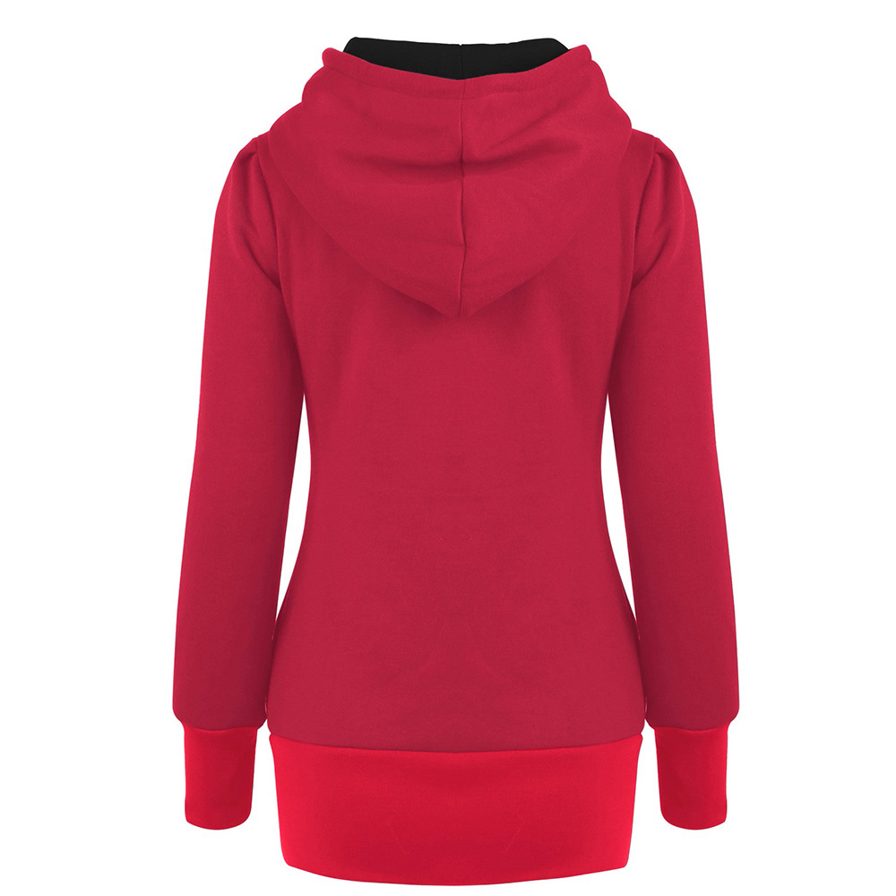 new long-sleeved hooded drawstring waist sweatshirt  NSSA40036