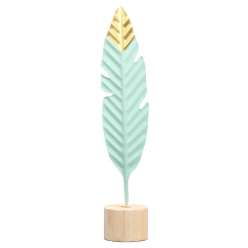 ins Nordic style simple home decoration furnishings living room wine cabinet TV cabinet creative iron feather ornaments